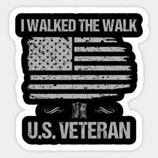 I Walked The Walk U.S Veteran Sticker